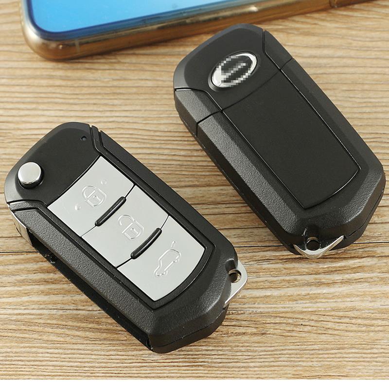 适用于广汽传祺GS4 GS5 GA3S GA6汽车钥匙改装折叠遥控器替换外壳