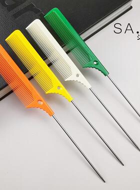 日本SAKA卡沙卡K6T美发梳子专业刻度钢针尖尾梳盘发烫染挑梳K6G