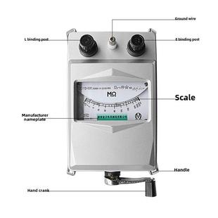 南京金川兆欧表 ZC11D-10铝壳2500V2500MΩ 绝缘电阻表 电工摇表
