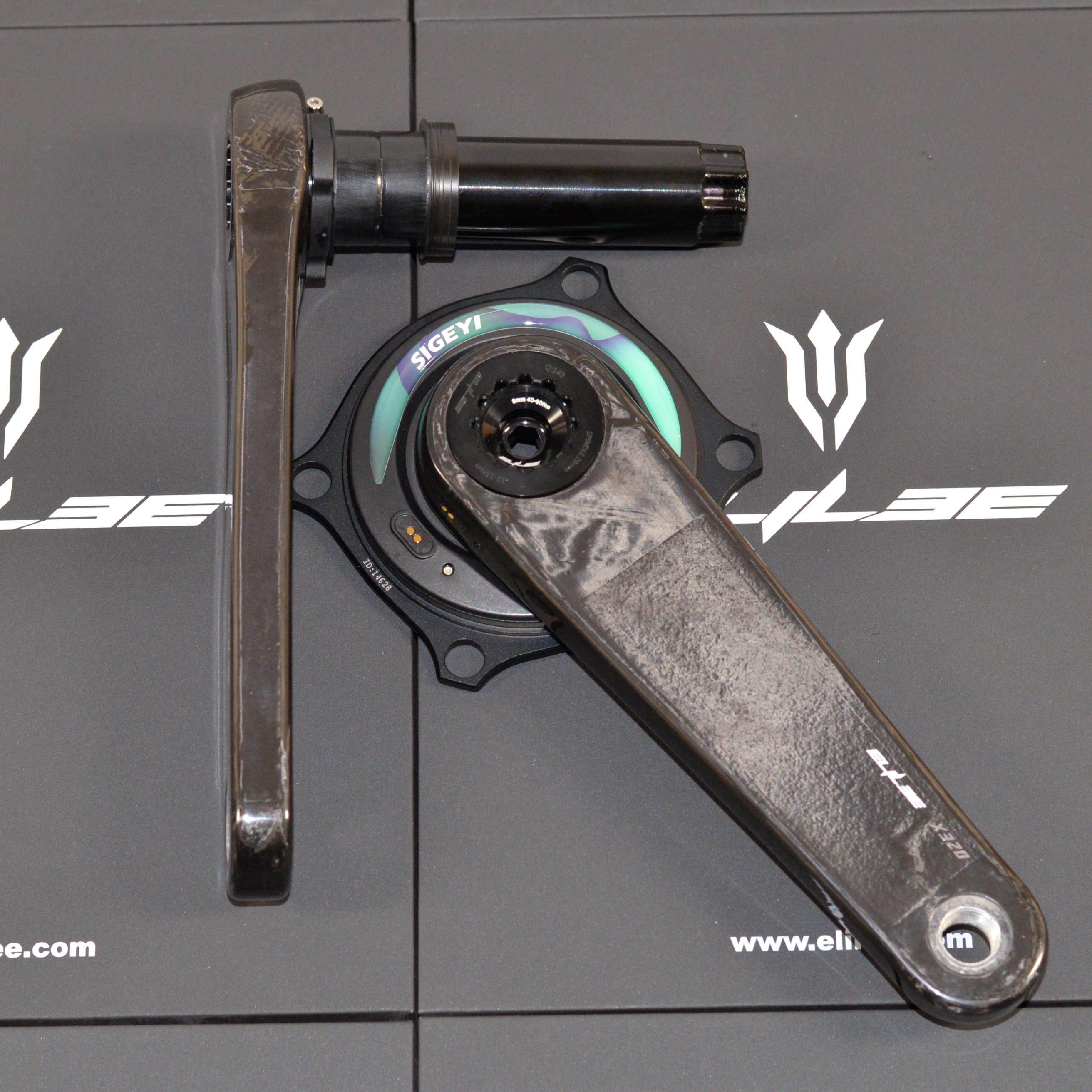 ELILEE XXE碳纤维曲柄SIGEYI功率计曲柄 公路车专用轻量曲柄套装