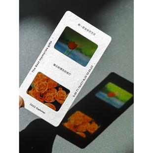 反转片胶片定制菲林票根应援爱豆光影照片书签毕业学生日礼物透卡