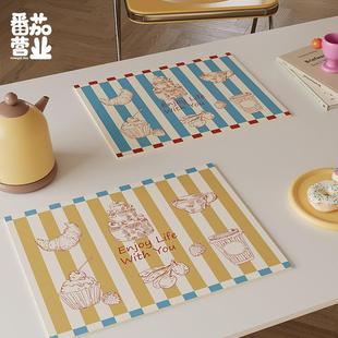 多巴胺家用皮革餐垫防水防烫桌面保护垫子吧台台面隔热垫碗盘锅垫