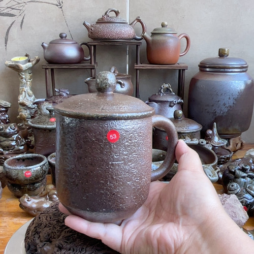 粗陶泡茶办公杯320c