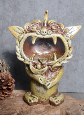 云南大理丽江手工原创瓦猫摆件家居办公室装饰品开业送人伴手礼品