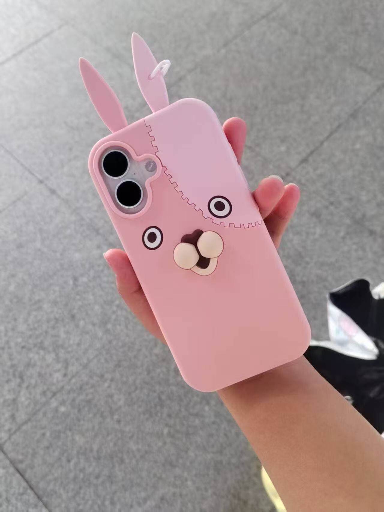 卡通立体越狱兔适用iPhone18promax苹果17手机壳1413硅胶16新15潮