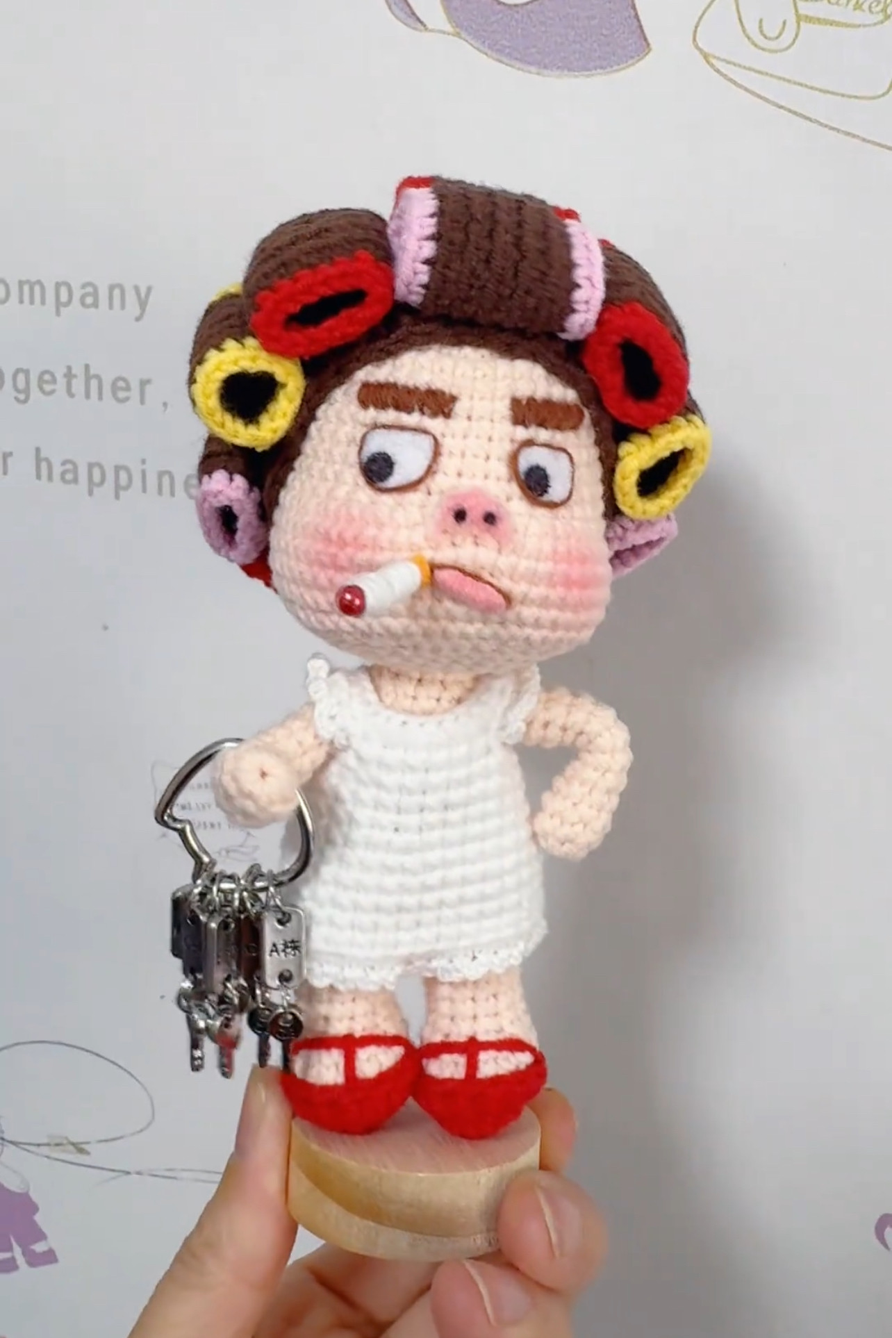 包租婆钩织摆件材料包新款2026DIY趣味手工钩织人偶可爱毛线,服饰配件/皮带/帽子/围巾,DIY编织材料包,淘宝优惠券,粉丝福利购,淘宝优惠卷