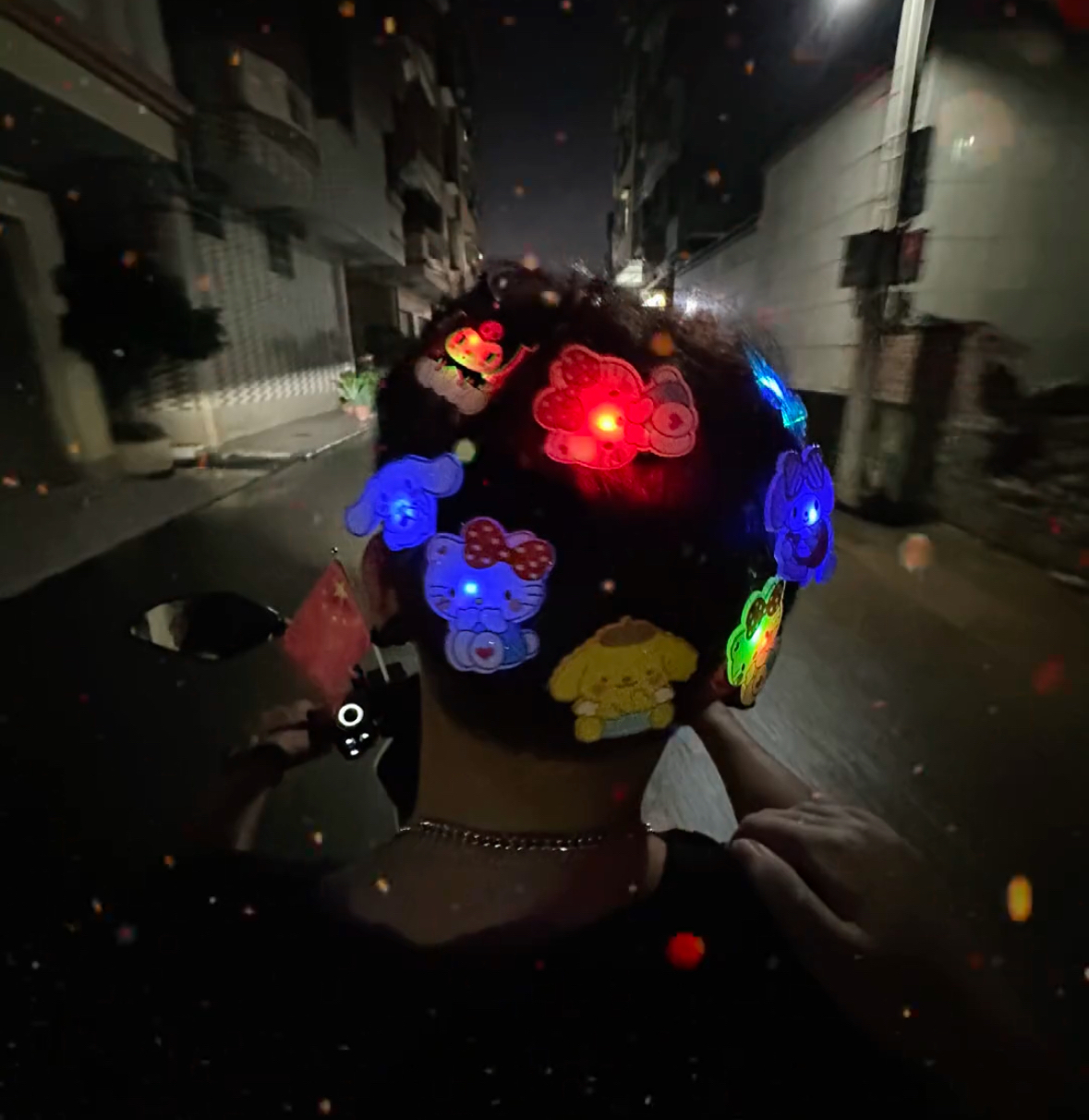 圣诞节搞怪发卡会发光的发夹玉桂狗头绳女奇奇怪怪头饰发饰