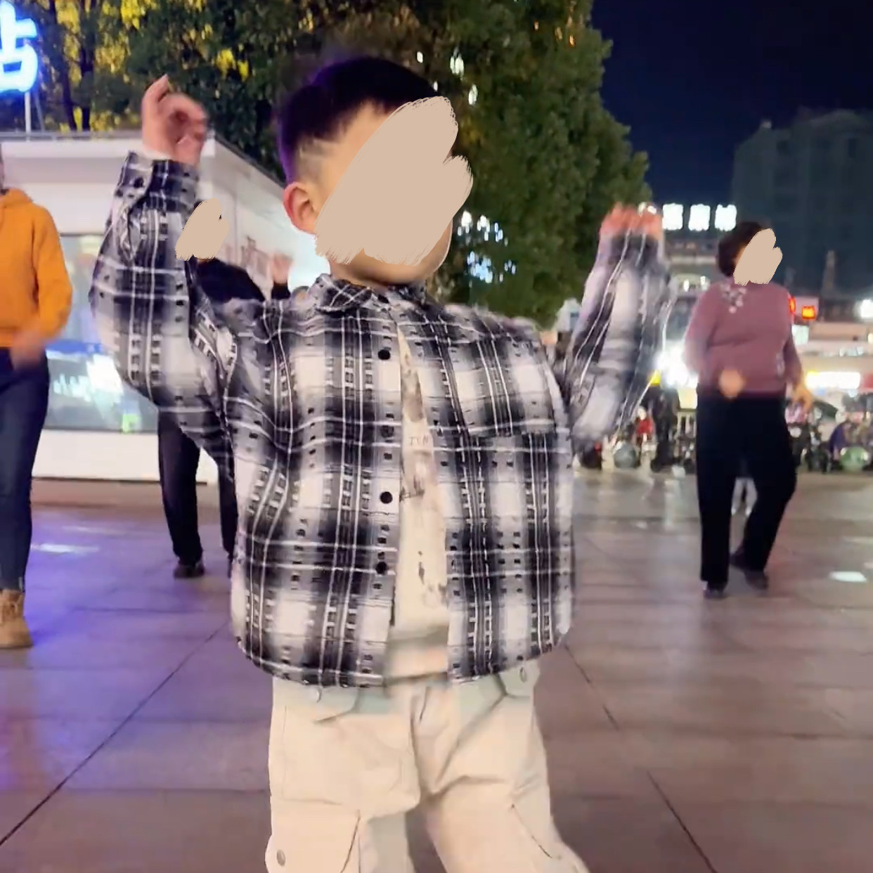 时髦黑白格子男童长袖衬衫外套儿童2025新款男孩上衣外套帅气潮流