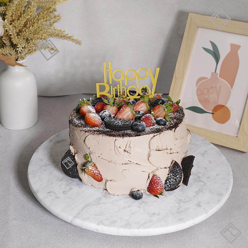 饼干蛋糕裱花转台裱花转盘旋转台大理石转台裱花架烘焙工具套装