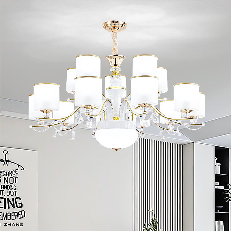 新款客厅吊灯餐厅卧室现代简约轻奢铁艺北欧大气客厅主灯灯具套餐