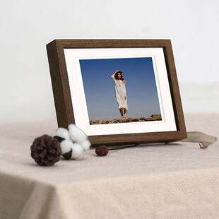 实木6寸结婚打印照片相框摆台婚纱照8寸木质相架挂墙儿童全家福像