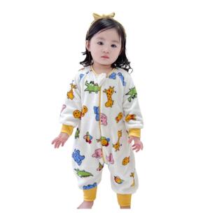 睡一整夜~儿童宝宝劈腿无骨春夏秋冬系列睡袋连体宝宝加厚防踢