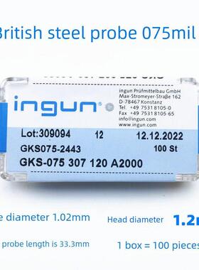 1.02探针075Mil Gks075 207 120 A2000/A2800 075 307 130测试针