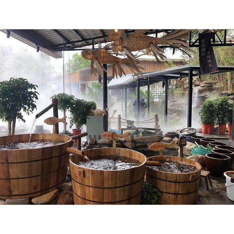 纯手工古法木海养鱼盆金鱼乌龟木桶鱼缸餐饮民宿造景装饰大型圆桶