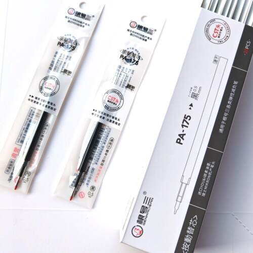 ins根号三减负笔笔芯CST头PA175速干0.5mm按动黑色中性笔替芯新款