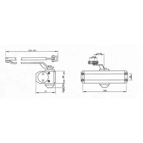 新讲师Ju-072S闭门器闭门器自动闭门器