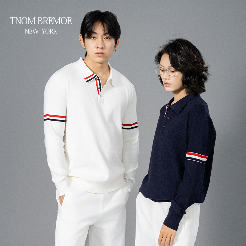 秋冬男女同款针织条纹男士毛衣