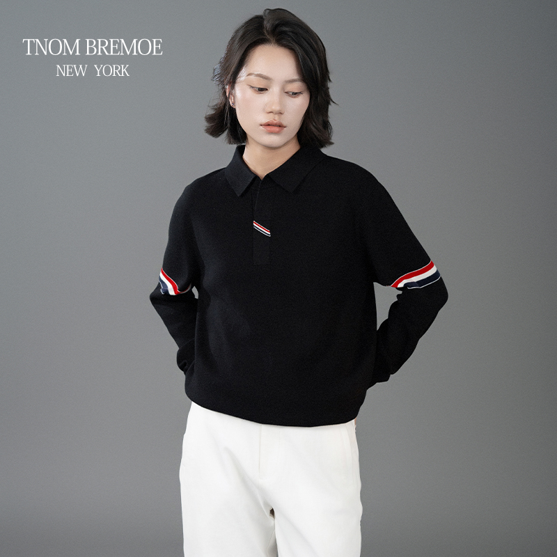 秋冬TB男女同款微宽松毛衣针织衫