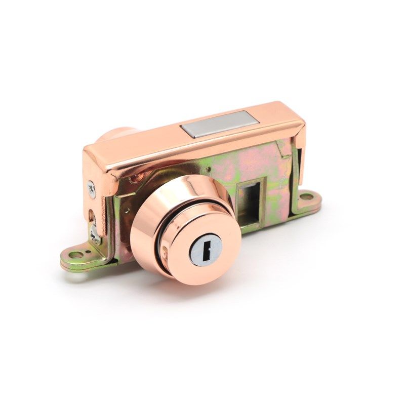 有框门地锁铝合金门隐形门锁地弹簧插销锁落地锁方Z舌机械门锁