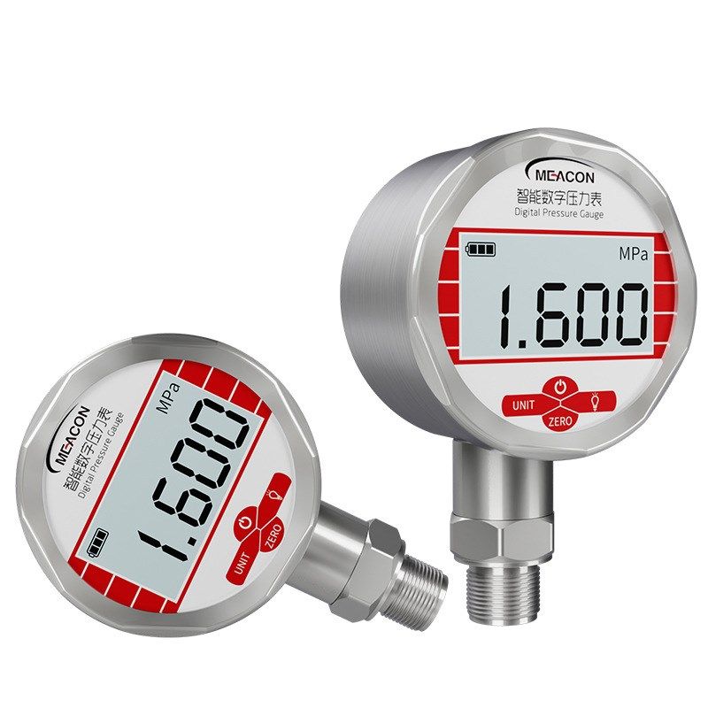 美控耐震压力表1.6MPa水压液压C负压真空气压表 高精度数显压力表