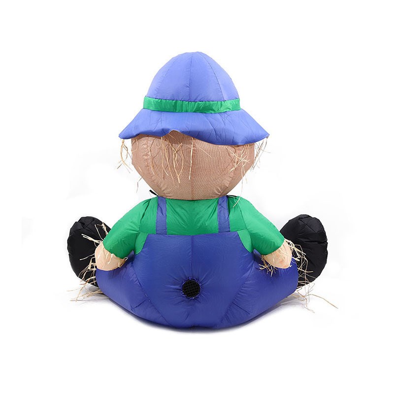 1.2米稻草人气模v丰收节气模农场男孩充气气模