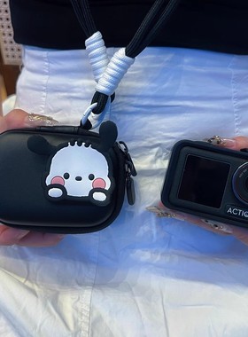 帕恰狗适用大疆action5pro/4/3收纳包影石360 Ace Pro2黑色相机包