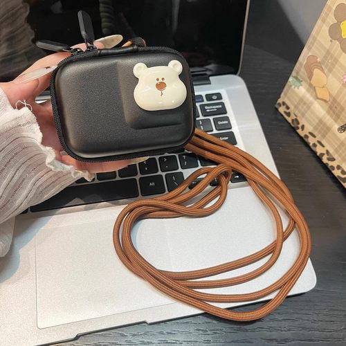 新款小熊适用影石360AcePro2相机收纳包大疆Action3/4/5pro/6挂绳