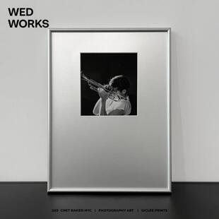 WED小众设计师摄影包豪斯中古风装饰画客厅咖啡厅艺术银色挂画