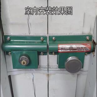 双山双扇门锁铁大门锁木门齿条锁穿条锁两件式防盗齿条锁包邮