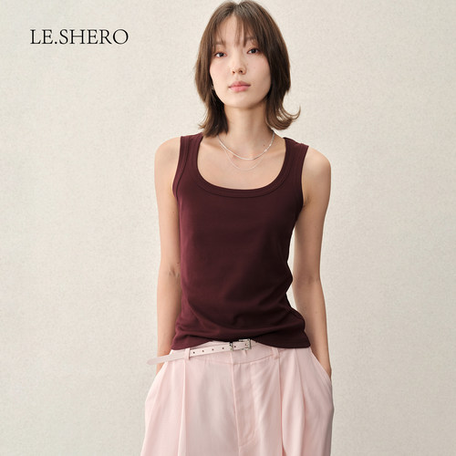 LE.SHERO基础款U型修身背心