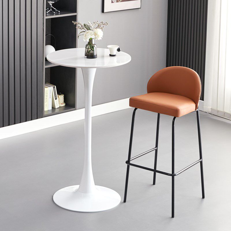 休闲圆形吧台桌h阳台靠窗酒吧桌椅组合咖啡厅新中式家用简约高脚