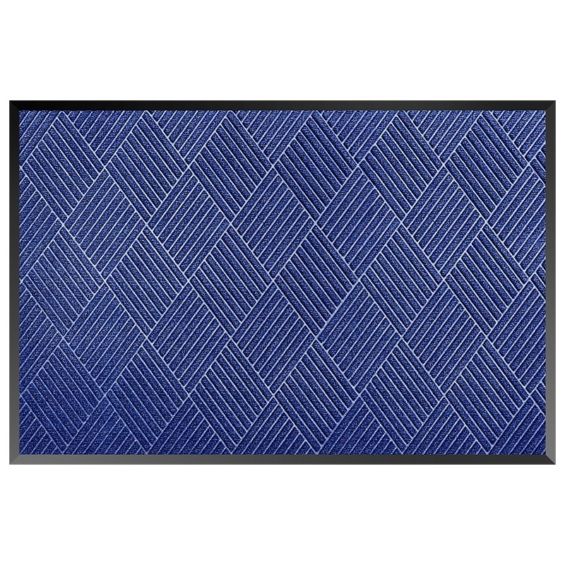 蓝色入户门地垫进门除尘脚垫家用A进户门防滑耐脏门口地毯玄关门