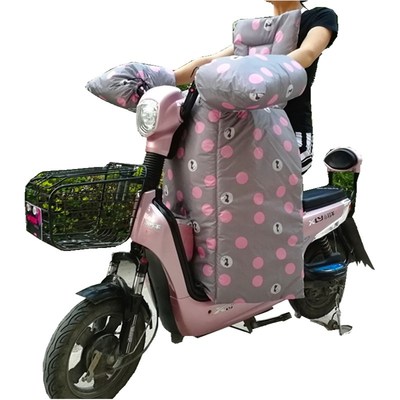 电动车挡风被冬季加厚q加大分体通用款踏板摩托车护膝防雨防风保