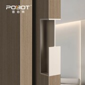 德系口袋门拉手嵌入式 M隐形拉手趟门铝合金扣 移门拉手推拉门侧装