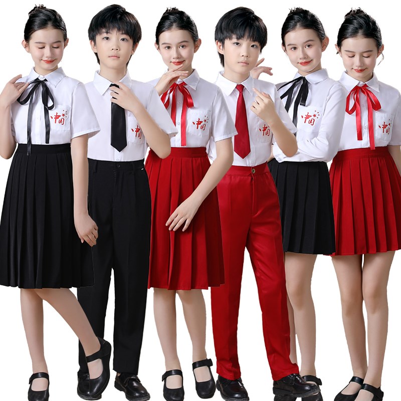 儿童大合唱演出服装春学院风男y女中小学生朗诵比赛演讲毕业照班