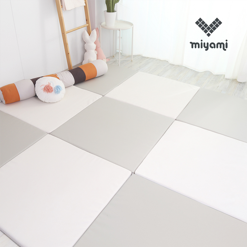 宝宝爬行垫婴儿拼接游戏爬爬垫加厚4Dcm儿童垫子PU皮地垫家用环保