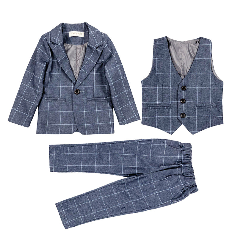 2小男童西装f套装秋冬英伦3岁儿童小西服帅气4宝宝周岁花童礼服潮