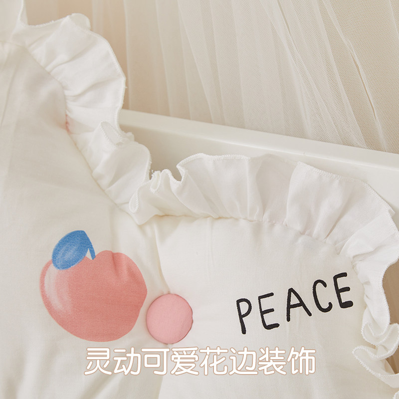 婴儿床床头靠枕宝宝新生儿防撞拼接床床围纯棉加厚X床上床靠靠枕