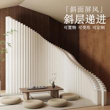 纸屏风隔断小户型客厅阁楼斜面遮挡办公室展会移动分隔背景墙自装
