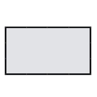 投影幕布户外防风露营便携流动老式100寸电影布折叠白软高清简易幕布