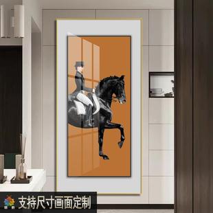 現代輕奢高級感裝 墻面壁畫走廊過道盡頭玄關掛畫 飾畫餐廳家居軟裝