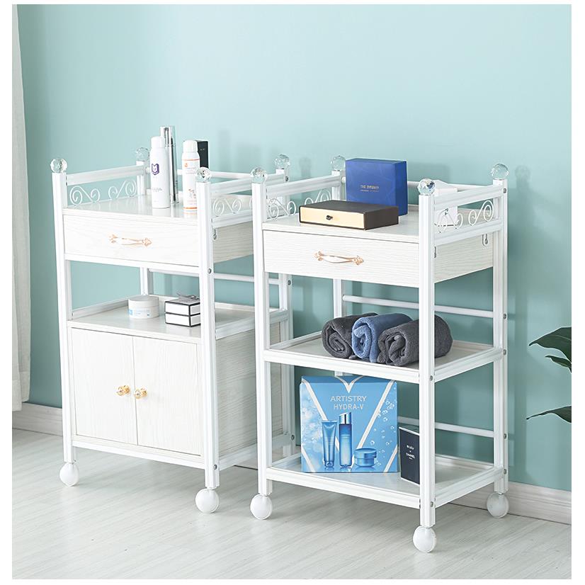 美容推车美发车美容院置物架小推车发廊三层带抽屉手推车工具车柜