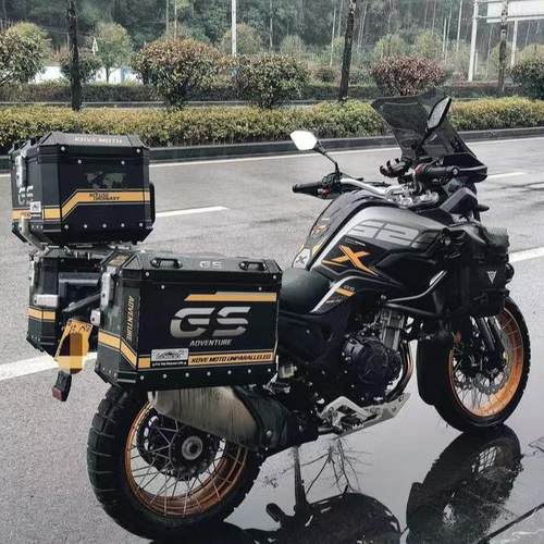 适用凯越525X达喀尔酷凯仕三箱贴纸边箱500x贴画摩托车三箱贴纸