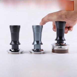 51/53/58mm不锈钢防压偏压粉锤咖啡弹力恒定压力压粉器布粉器套装