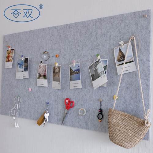 杏双软木板照片墙 毛毡板 幼儿园留言板背景墙照片板公告板墙贴背
