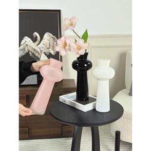 法式中古高级感落地高大花瓶摆件客厅插花入户玄关电视柜旁装饰品