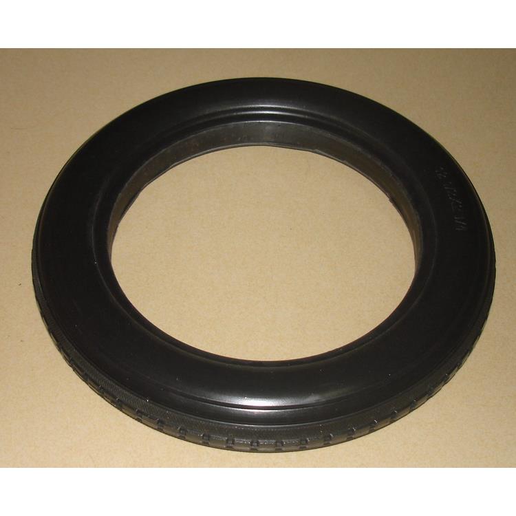 12寸童车自行车电动车滑板车免充气微孔实心弹力轮胎12 1/2X2 1/4