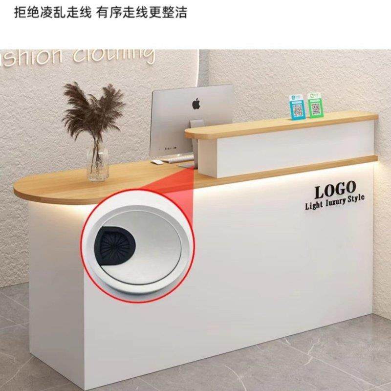 收银柜台吧台服装鞋帽美容美发推拿公司教培简约现代实木吧台,商业/办公家具,收银台,淘宝优惠券,粉丝福利购,淘宝优惠卷