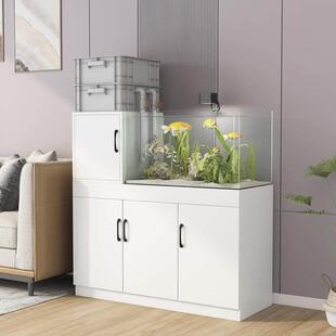鱼缸柜底柜家用溪流鱼缸柜客厅水族箱承重底座周转箱鱼缸架子地柜