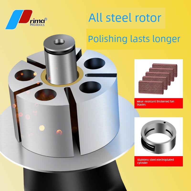 台湾prima气动打磨机吸尘6寸气磨机汽车打蜡抛光机木工磨头砂纸机